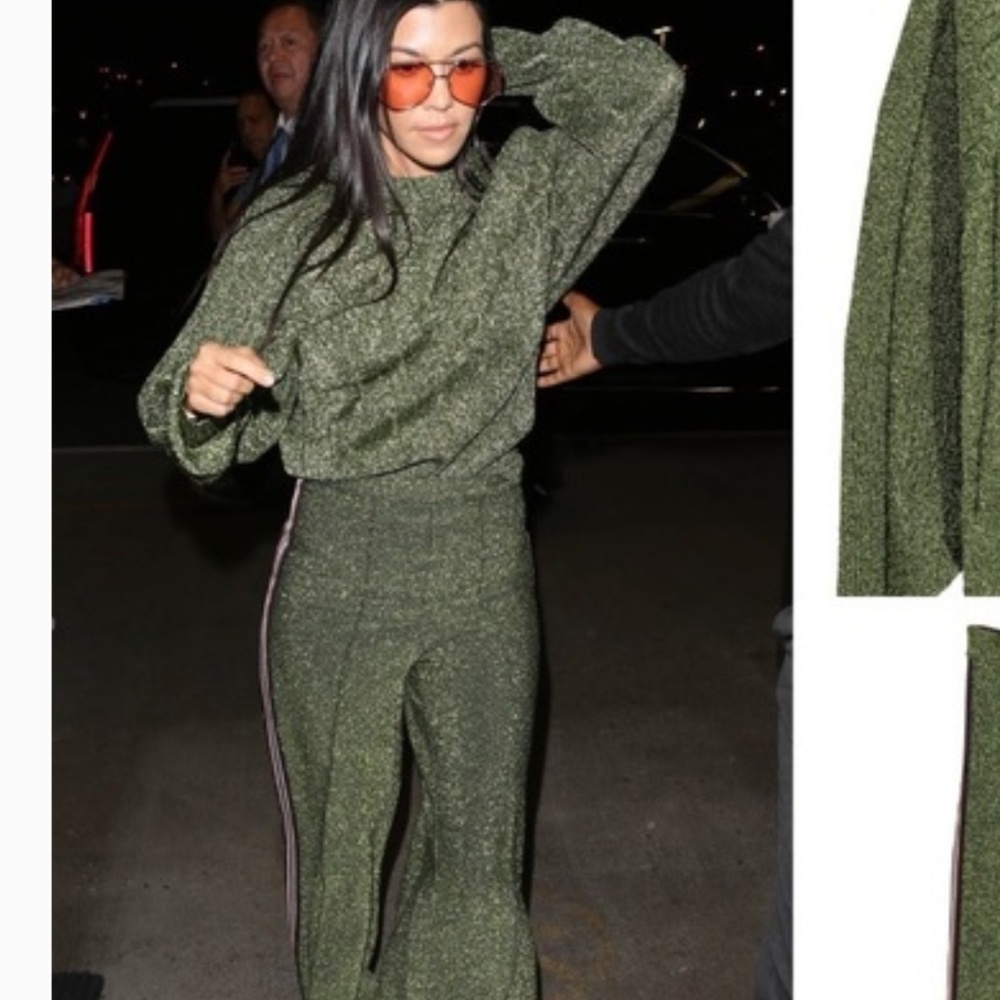Glitter pant suit